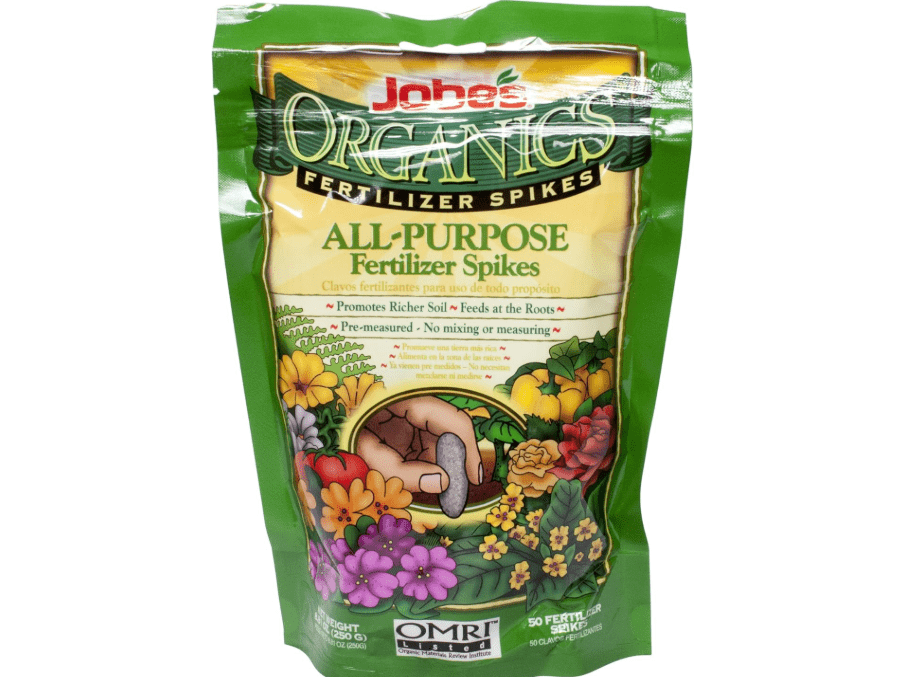  Jobes 06528 Organics All Purpose Fertilizer Spikes 4-4-4 50 Count