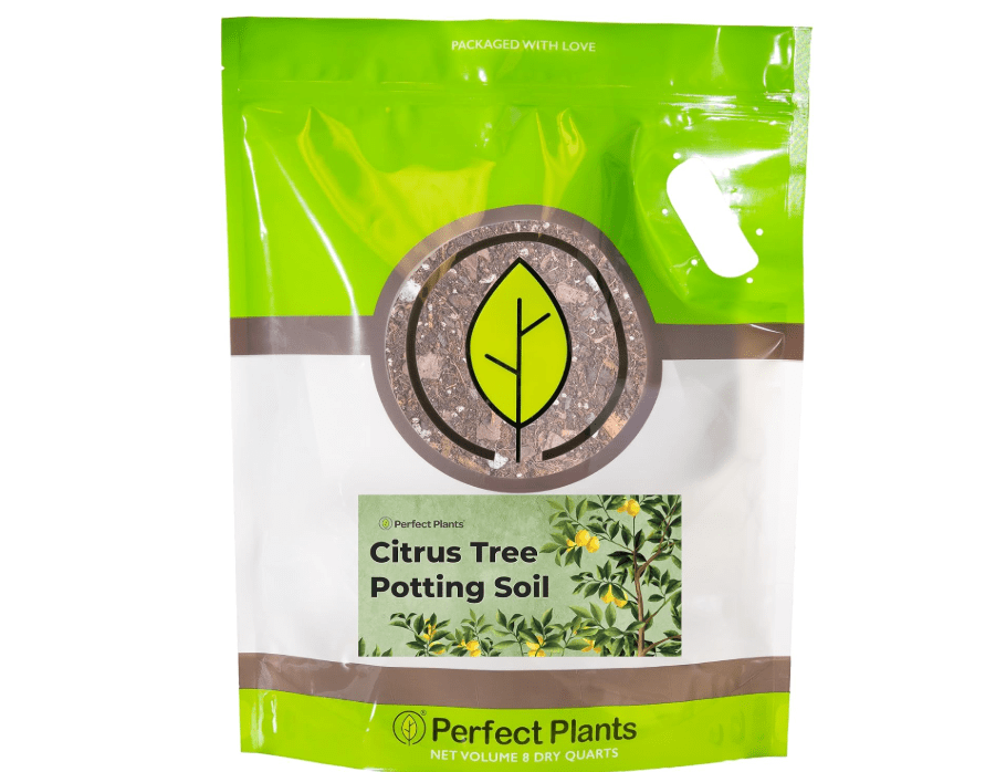 
Citrus Tree Potting Soil by Perfect Plants | Organic Premium Mix | Use with Lemon Trees, Lime Trees, or Other Citrus Plants 