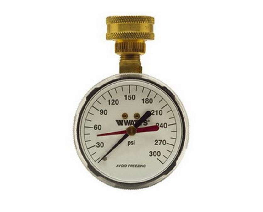 Watts Water Pressure Test Gauge, 276H300 3/4"
