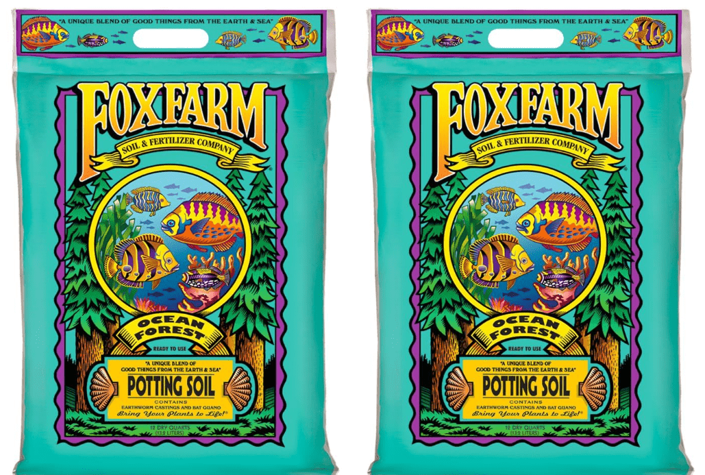 
FoxFarm Ocean Forest Potting Soil, 12qt – Light, Aerated Texture, Designed for All Container Plants – pH Adjusted for Optimal Nutrient Uptake, Effectively.