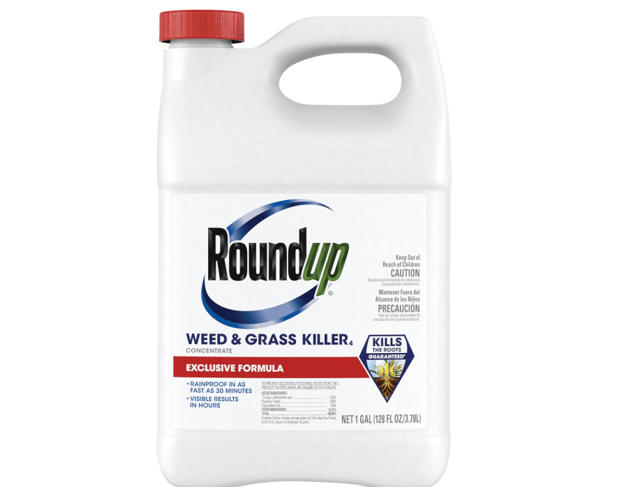 Roundup Weed & Grass Killer₄ Concentrate, Use in and Around Flower Beds, Walkways and Other Areas of Your Yard