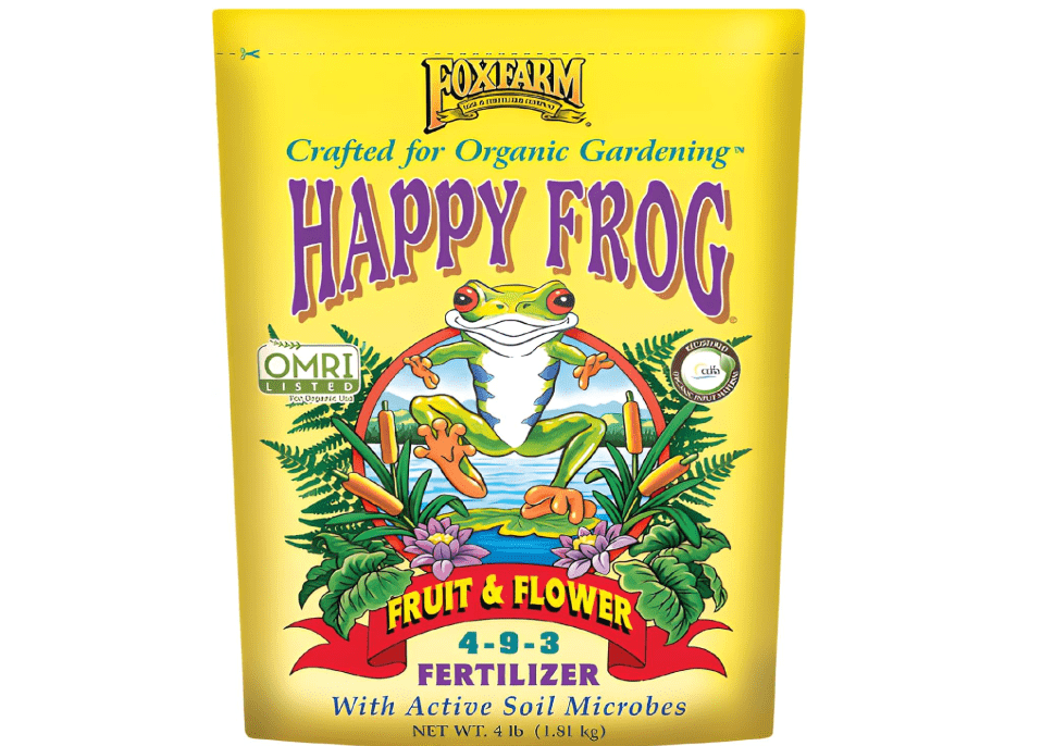 Fox Farm Happy Frog Fruit & Flower Fertilizer – Organic Blend for Abundant Fruits & Vibrant Flowers, Phosphorus Fertilizer with Mycorrhizal Fungi,.