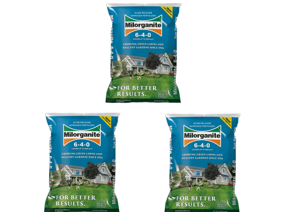 
Milorganite All-Purpose Eco-Friendly Slow-Release Nitrogen 6-4-0 Fertilizer, 32 Pound Bag (Pack of 3) - for Lawns, Flowers, Garden