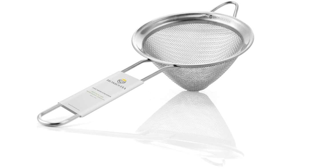 Homestia 3.3" Fine Mesh Strainer for Kitchen, 304 Stainless Steel Cocktail Sieve Sifters For Food, Liquid Drink Strainers Cup for Tea, Rice, Oil,...
