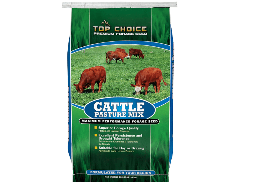 Mountain View Seeds 100372 Cattle Pasture Mix Grass Seed, 25-Pound