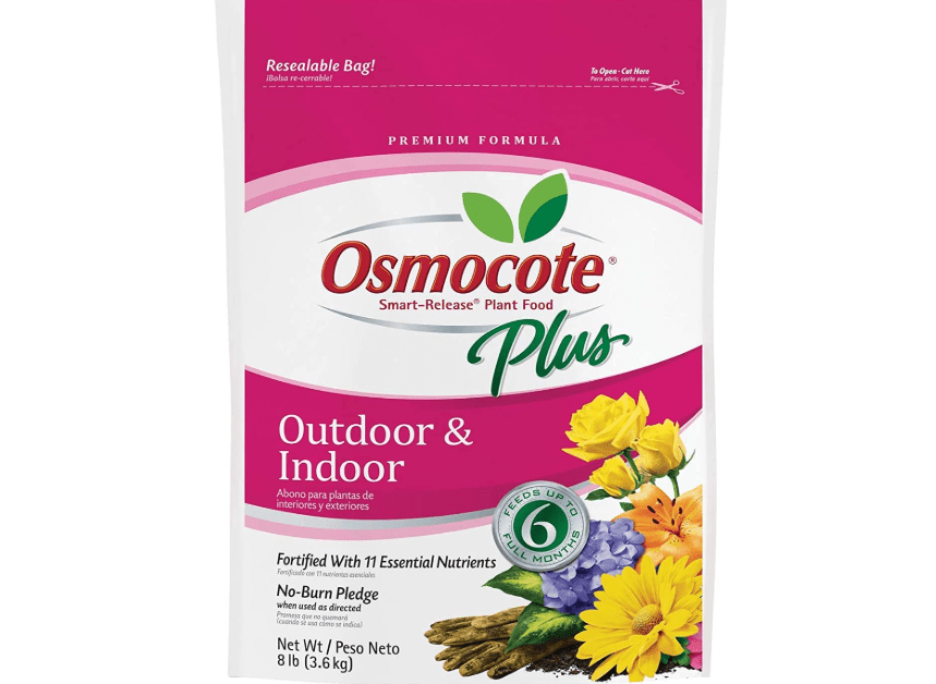 Osmocote Smart-Release Plant Food Plus Outdoor and Indoor, For Most Plant Types, In-Ground and Container Plants, Contains 11 Essential Nutrients, 8 lb