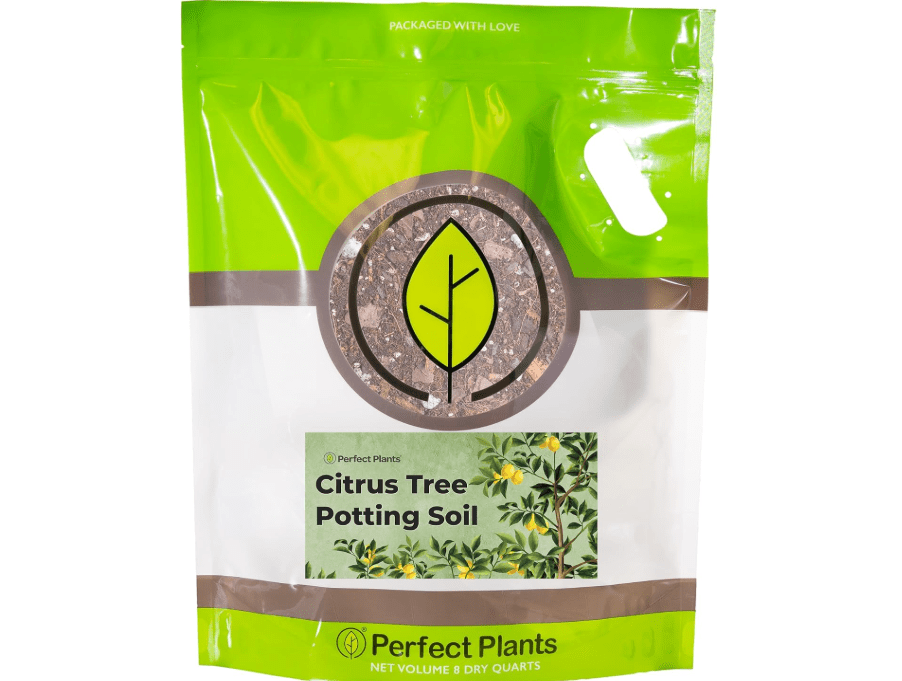  Citrus Tree Potting Soil by Perfect Plants | Organic Premium Mix | Use with Lemon Trees, Lime Trees, or Other Citrus Plants