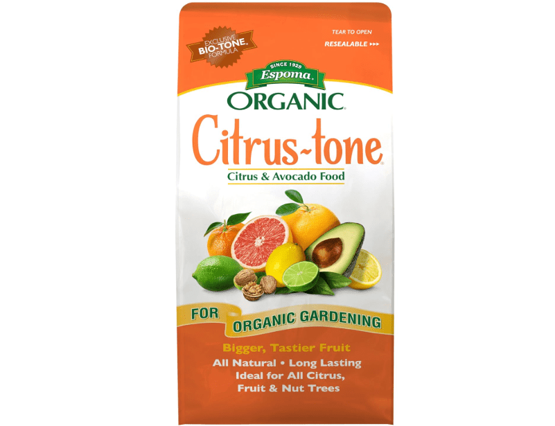 Espoma Organic Citrus-Tone 5-2-6 Natural & Organic Fertilizer and Plant Food for All Citrus, Fruit, Nut & Avocado Trees; 4 lb. Bag. Promotes..