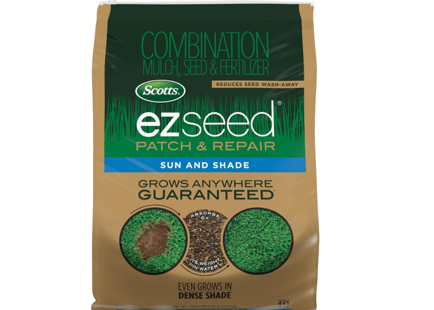 
Scotts EZ Seed Patch & Repair for Sun and Shade Combination Mulch, Sun and Shade Grass Seed and Fertilizer for Bare Spots and Repair, Grows Anywhere