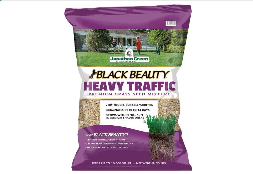 Jonathan Green (10980) Black Beauty Heavy Traffic Grass Seed - Cool Season Lawn Seed (25 lb)
