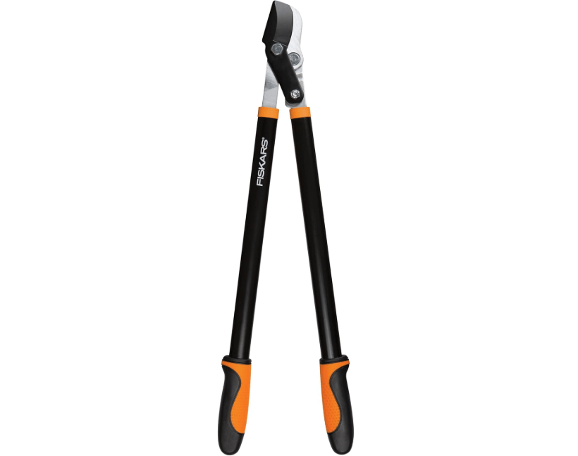 Fiskars 28-Inch Power-Lever Garden Bypass Lopper and Tree Trimmer, Sharp Precision-Ground Steel Blade for Cutting Branches up to 1.75-Inch Diameter