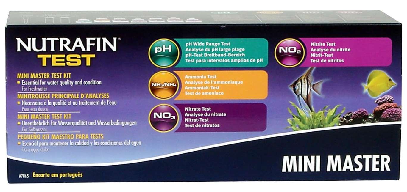 Nutrafin Mini Master Test Kit, Contains 4 Test Parameters