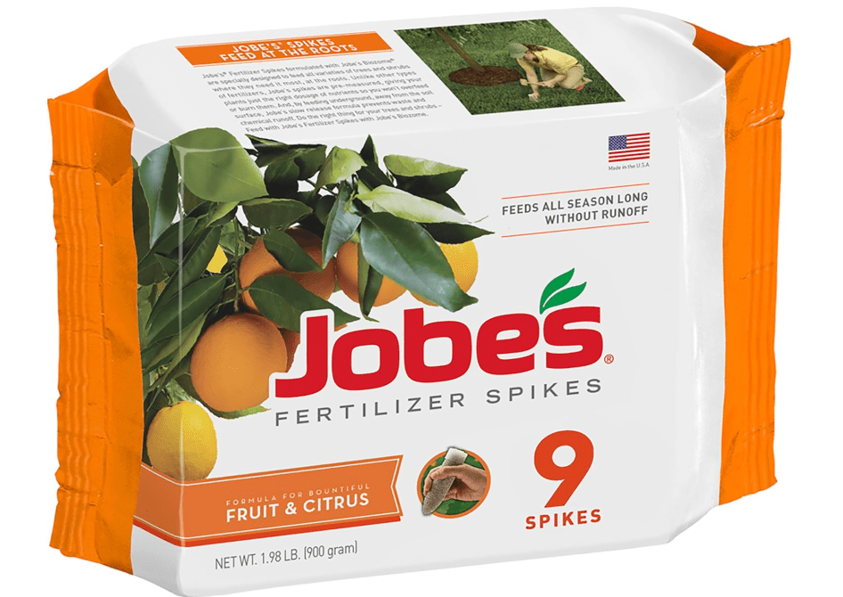 Jobe’s Garden Fertilizer Spikes, Easy Plant Care Slow Release Fertilizer for Fruit and Citrus Plants and Trees, 9 Count