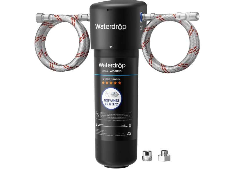 Waterdrop 10UA Under Sink Water Filter System, Reduces PFAS, PFOA/PFOS, Lead, Chlorine, Bad Taste & Odor, Under Counter Water Filter Direct Connect to...
