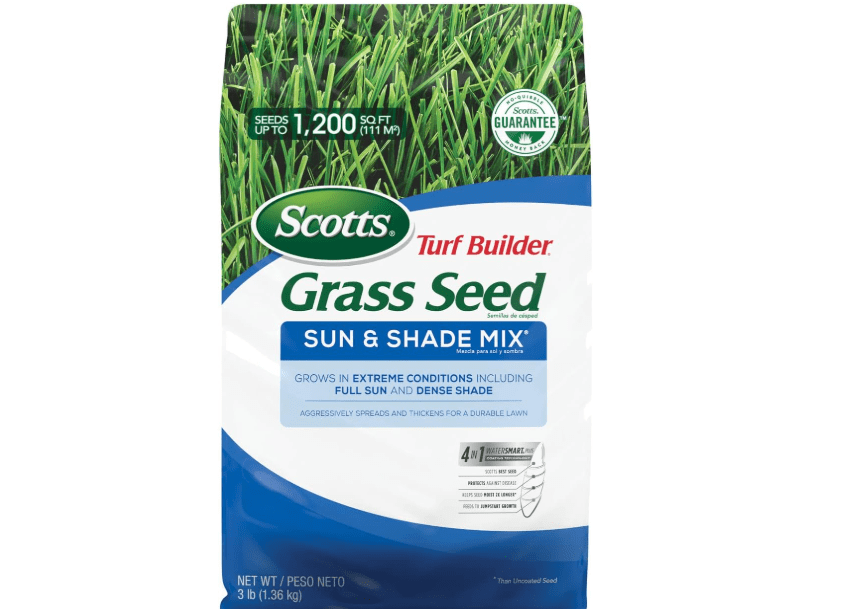 
Scotts Turf Builder Grass Seed Sun & Shade Mix, Grows in Extreme Conditions & Spreads for a Durable Lawn, 3 lbs
