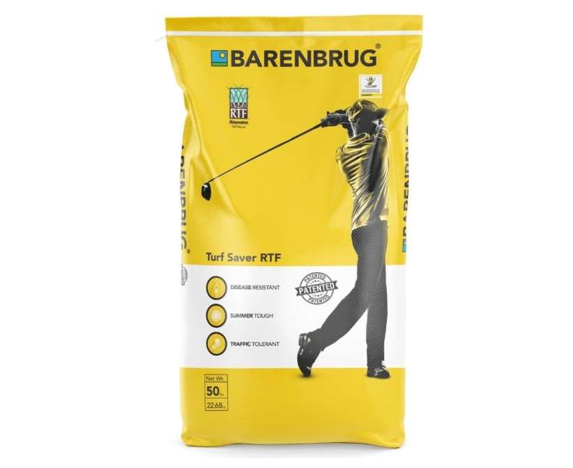 Barenbrug Turf Saver RTF Grass Seed w/Yellow Jacket Coating- Less Water Self-Repairing Tall Fescue Turf for Use on Sports Field, Golf Courses, Parks, Lawns,...
