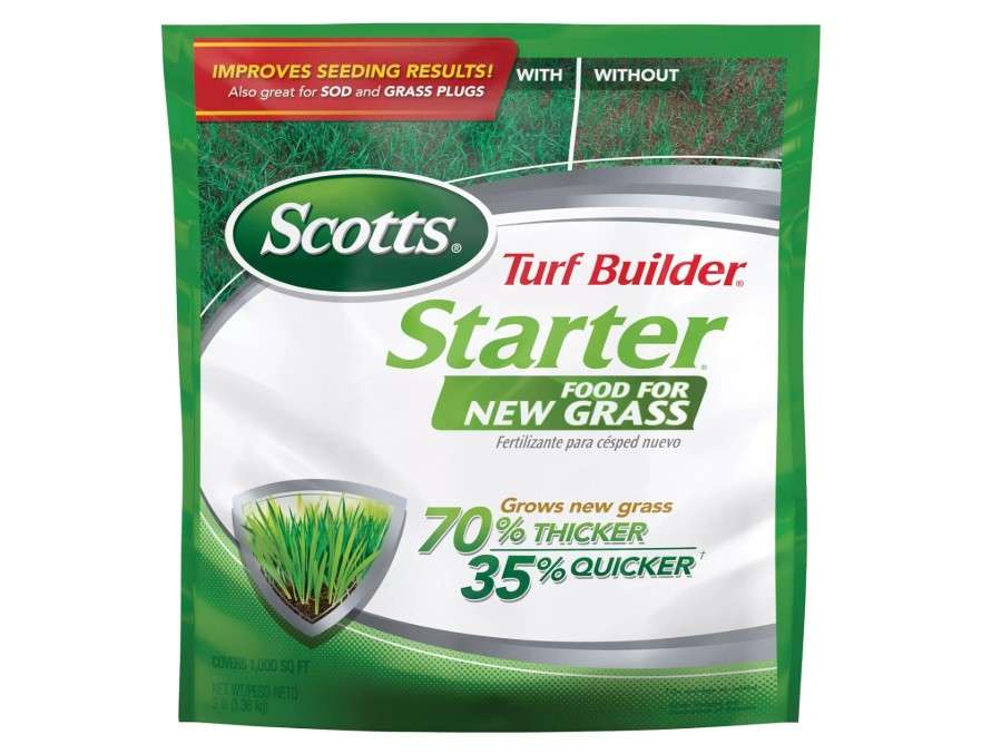 Scotts Turf Builder Starter Fertilizer for New Grass, Use When Planting Seed, 1,000 sq. ft., 3 lbs.
