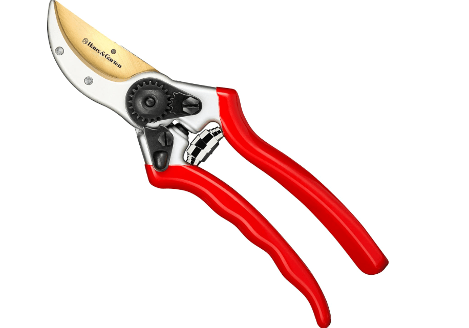 
Haus & Garten ClassicPRO 8.5" Professional Premium Titanium Bypass Pruning Shears - Use As Pruners, Garden Shears, Heavy Duty Handheld Pruning.