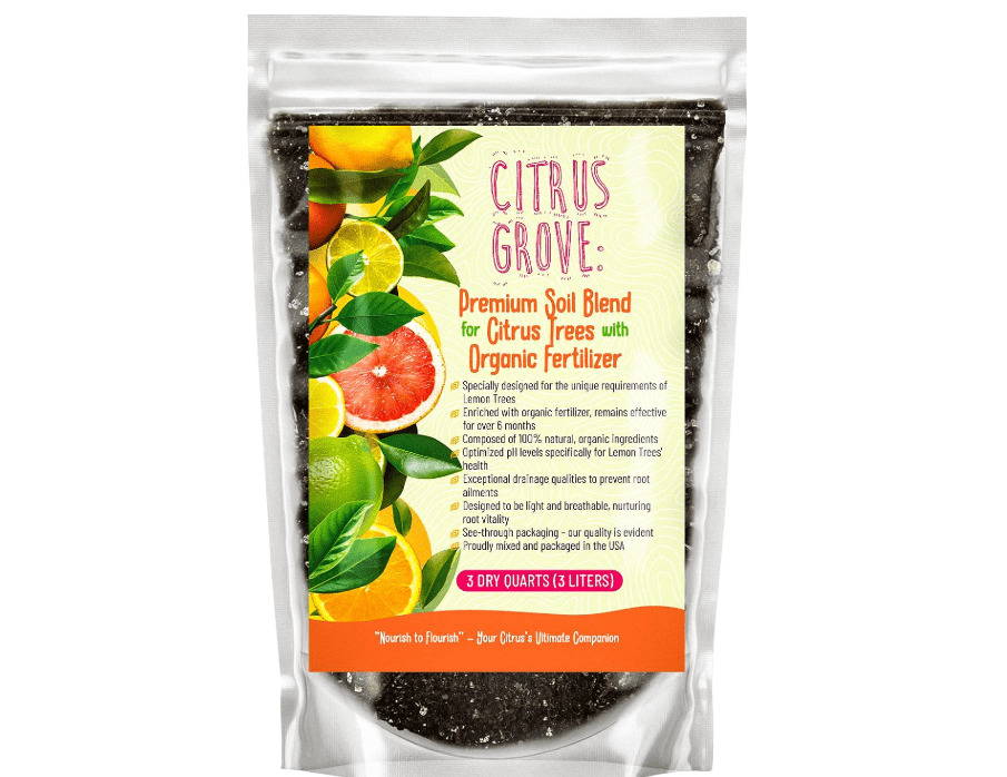 GARDENWISE Premium Organic Citrus Potting Soil for Indoor/Outdoor Plants - Perfect for Oranges, Lemons, Limes & Grapefruits Trees - Hand Blended for