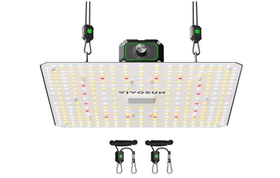 VIVOSUN LumaLight LED Grow Light, Full Spectrum Plant Light, 100W Smart Dimmable & High PPFD for Indoor Plants Seedling Vegetables Bloom 