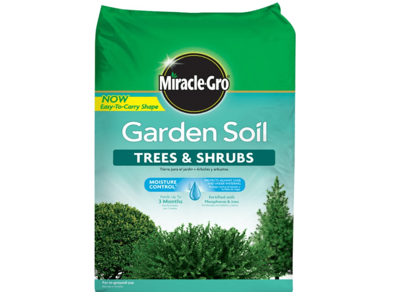 Miracle-Gro Garden Soil Trees and Shrubs with Moisture Control, Feeds Up to 3 Months, 1.5 cu.