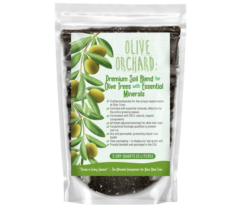 GARDENWISE Organic Olive Tree Potting Mix – Fast-Draining, Nutrient-Rich Soil for Indoor & Outdoor Olive Trees – Mediterranean Plant Care – Long-Lasting