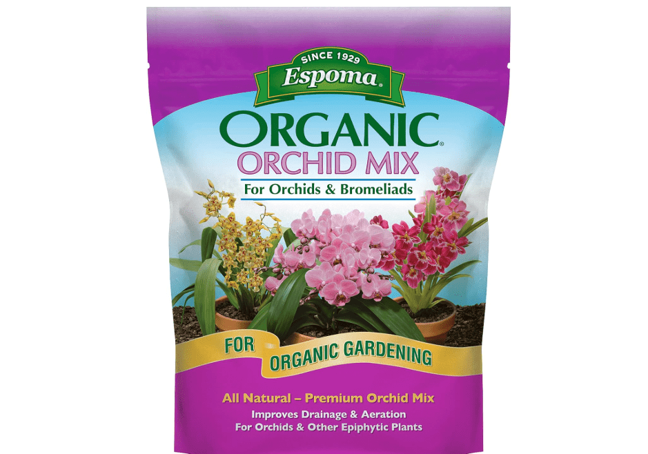 Espoma Organic Orchid Mix 4-Quart Bag. for All Orchids and Bromeliads. Ideal for Phalaenopsis, Dendrobium, and Other Types of Orchids. for Organic Gardening.