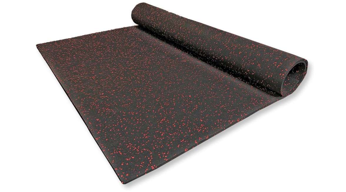 On Deck Sports Durable Red Rubber Flooring Rolls for Home Gyms, Exercise Mats, Weightlifting, and Performance Facilities Sizes - 8mm Thickness (4' x...
