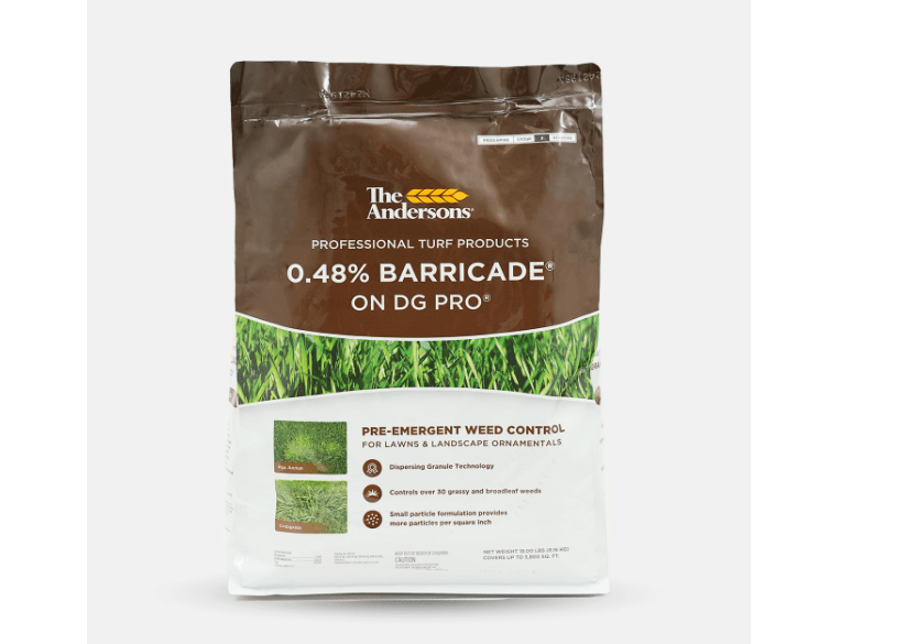 The Andersons Barricade Professional-Grade Granular Pre-Emergent Weed Control - Covers up to 5,800 sq ft (18 lb)