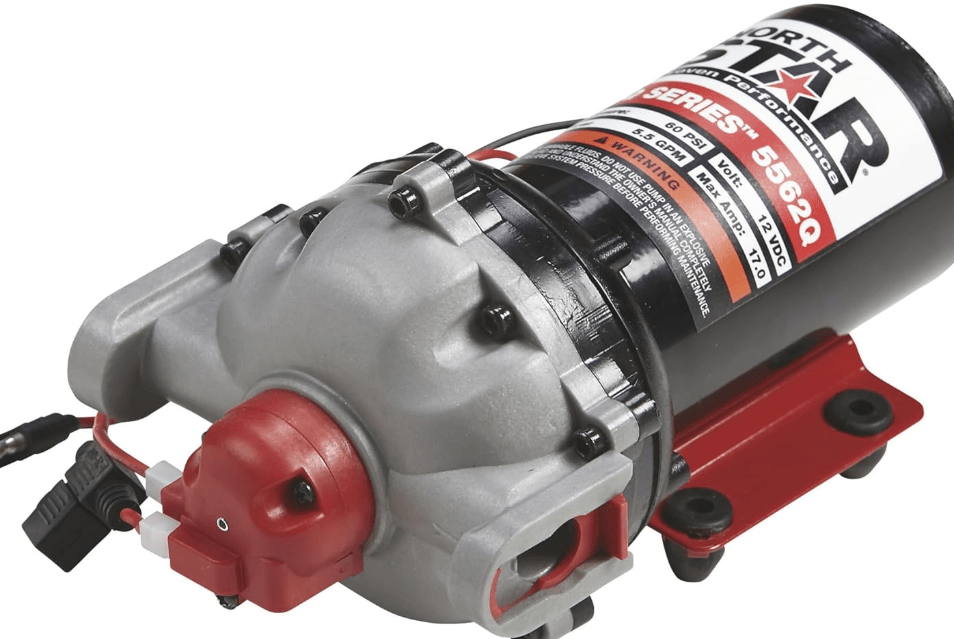 NorthStar NSQ Series 12V On-Demand Sprayer Diaphragm Pump with Quick-Connect Ports - 5.5 GPM