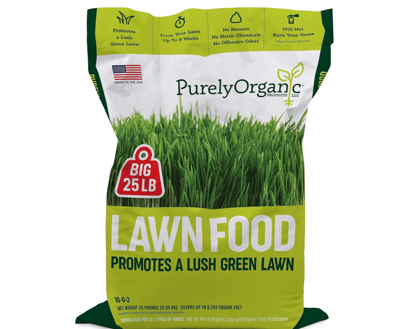 Purely Organic Products Lawn Food 10-0-2, 25 LB Bag