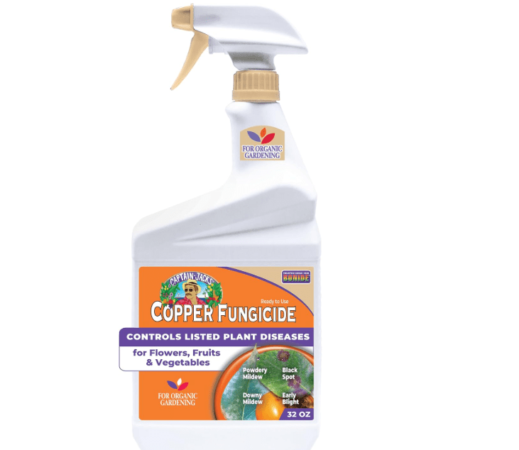 
Bonide Captain Jack's Copper Fungicide, 32 oz Ready-to-Use Spray for Organic Gardening, Controls Common Diseases