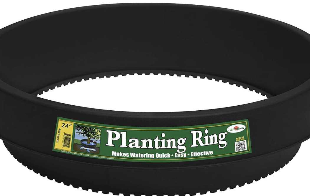 6 Pack of 24 in Planting Rings. Edging and Water Retention. Protects Trees and Separates Rock, Mulch and Grass