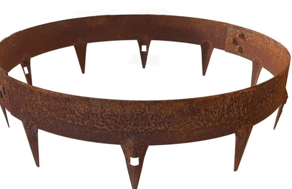 Core Edge Garden Tree Rings Border Edge|Steel Ring Gardening Outdoor Plants Edging|Water Retention Plants Trees Shrubs Bushes| (600mm Diameter