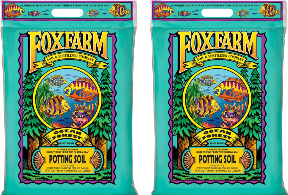  FoxFarm Ocean Forest Potting Soil, 12qt – Light, Aerated Texture, Designed for All Container Plants – pH Adjusted for Optimal Nutrient Uptake, Effectively