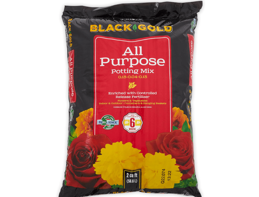 
Sun Gro 13101022 Black Gold All Purpose Potting Mix with Fertilizer, 2 Cubic Feet