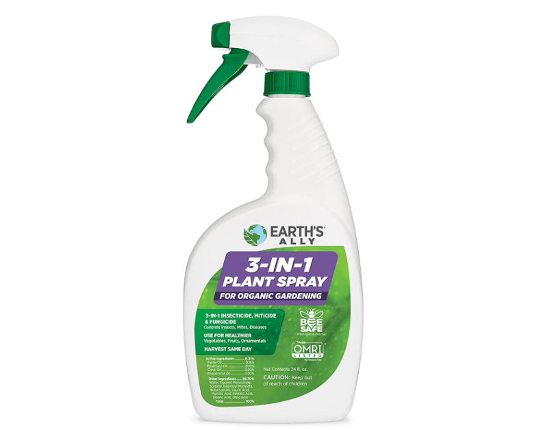 
Earth's Ally 3-in-1 Plant Spray 24 oz Ready-to-Use | Better Than Neem Oil | Insecticide, Fungicide & Spider Mite Control for Organic Gardening, Pest