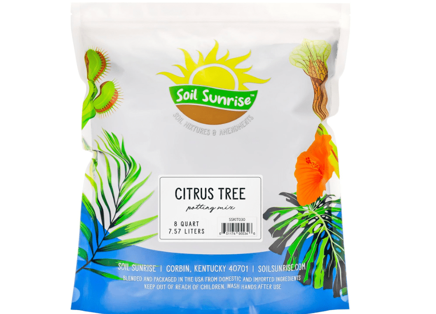 
Soil Sunrise Citrus Tree Potting Soil Mix (8 Quarts) Special Blend for Indoor Oranges, Lemons, Limes and More
