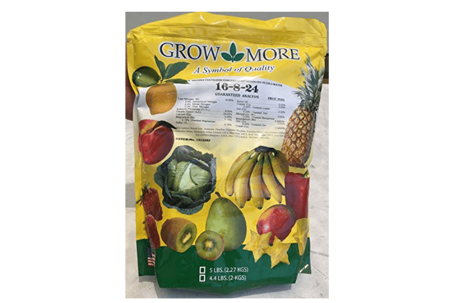 Banana Fertilizer - Fruit Fuel - 16-8-24 - Grow more - 5 lbs (1