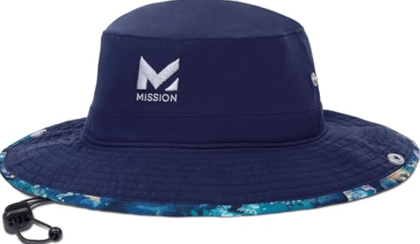 MISSION Cooling Bucket Hat - Unisex Wide-Brim Hat for Men & Women - Lightweight, Foldable & Durable - Cools Up to 2 Hours