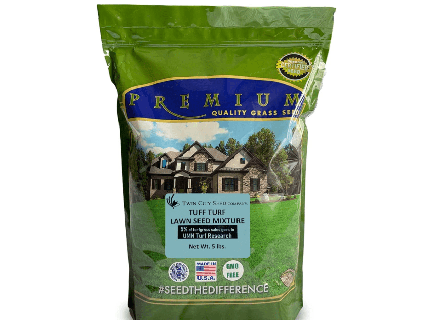 Twin City Seed Co. Tuff Turf, Tall Fescue, Perennial Ryegrass & Kentucky Bluegrass Mixture, 5