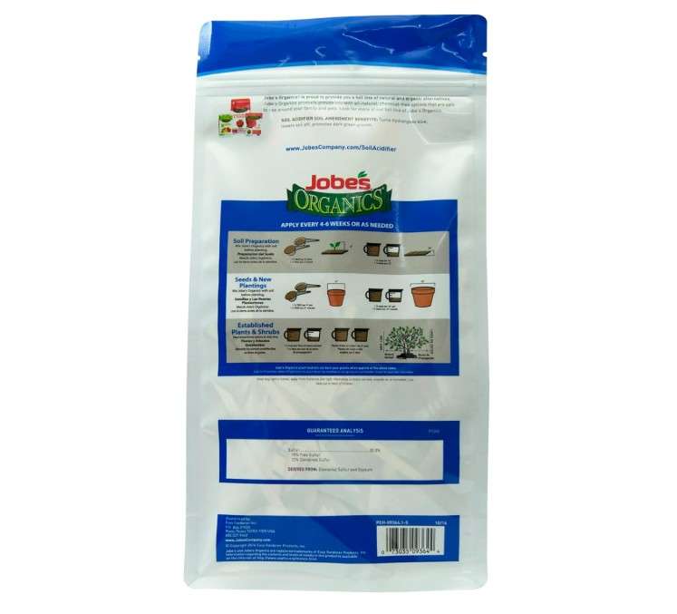 Jobe's Organics Granular Soil Amendment, Organic Soil Acidifier for Blueberry and Hydrangea Plants, 6 lbs Bag
