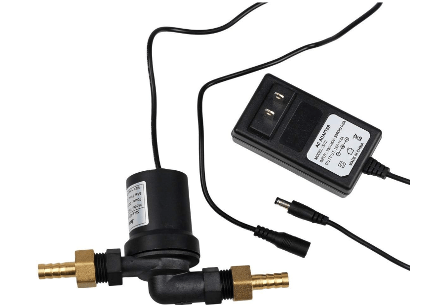 bayite BYT-7A014A DC 12V Solar Hot Water Heater Circulation Pump with DC Power Supply Adapter Low Noise 3M Head 8LPM 2.1GPM