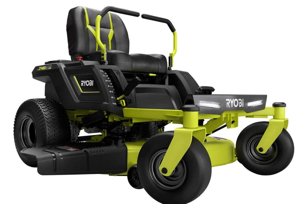  RYOBI 42 in. 100 Ah Battery Electric Riding Zero Turn Mower RY48ZTR100