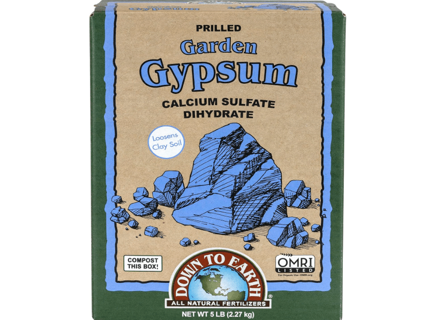 
Down To Earth All Natural Fertilizers Organic Prilled Garden Gypsum - Calcium Sulfate Loosens Clay Soil G