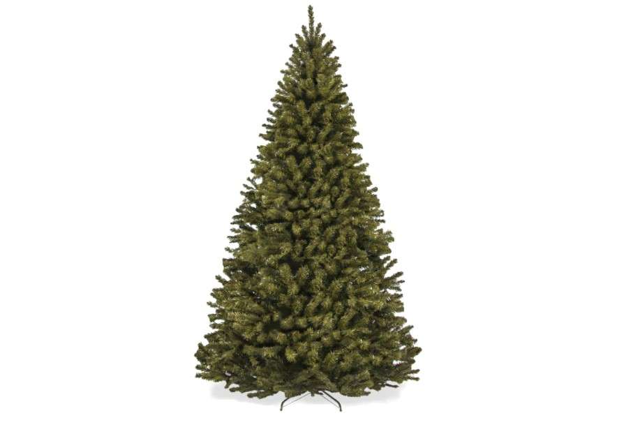 Best Choice Products Artificial Christmas Tree, 7.5ft Premium Unlit Realistic Spruce Holiday Décor w/Dense Branches, Easy Assembly, Metal Base
