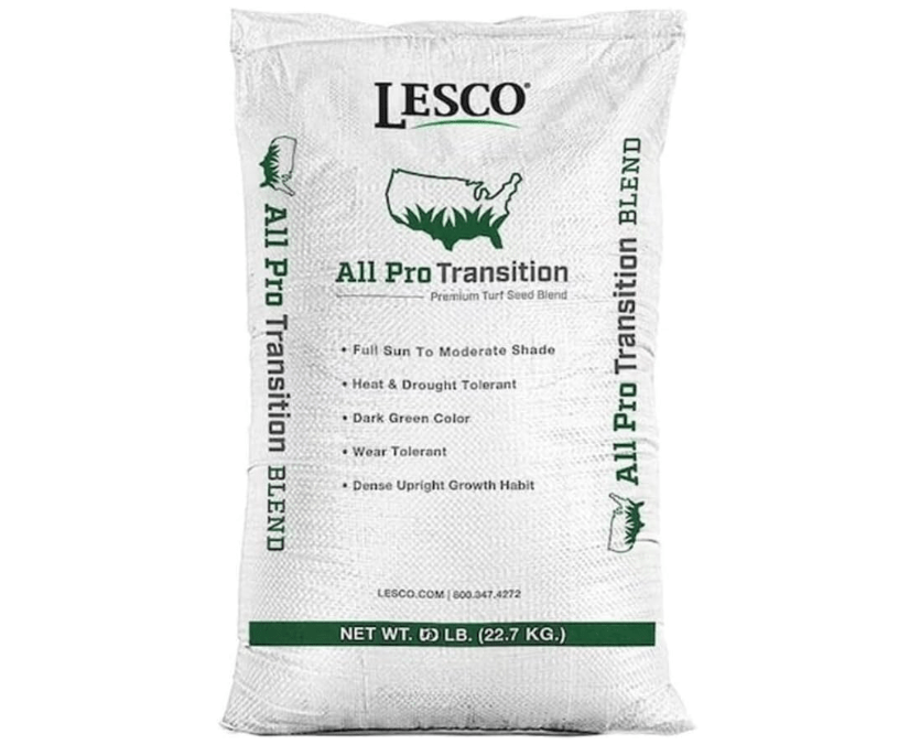 
Lesco All-Pro Transition Tall Fescue Grass Seed Blend (50 lbs) – Drought-Tolerant, Heat & Shade Resistant, Insect-Resistant Lawn Seed for Durable Turf -