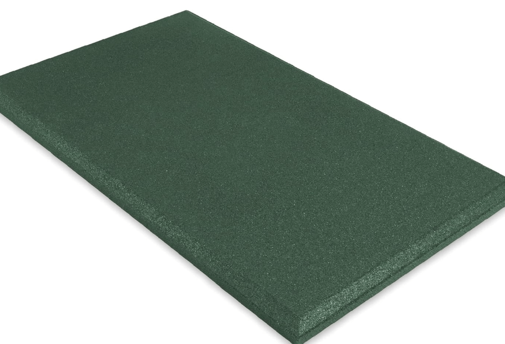 Playsafer Heavy Duty Commercial Grade Rubber Playground Safety Mat - Playground Protection Mat for Swings and Slides - 54" Long X 32" Wide