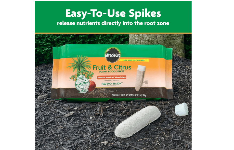 
Miracle-Gro Fruit & Citrus Plant Food Spikes