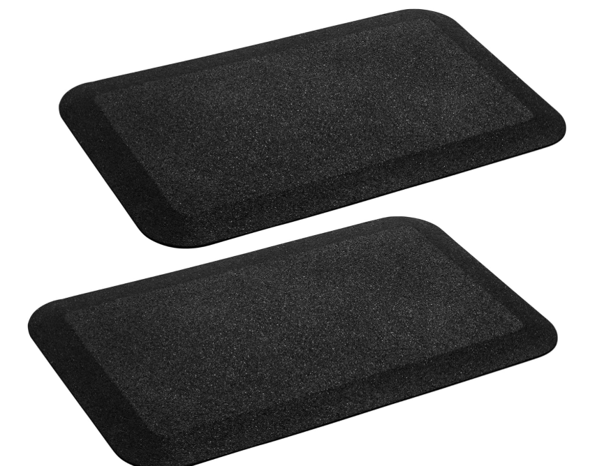 Playsafer Playground Safety Rubber Wearmat for Swingsets and Slides - 1" Thick X 24" W X 40" L (2 Pack, Black)
